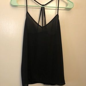 Black blouse tank top